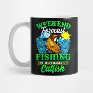 Weekend Forecast Fishing With A Chance Of Catfish Mug